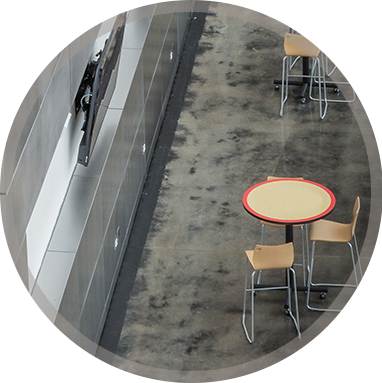 MIdwest Floor Restore offers Indiana Floor Restoration services for concrete maintenance image shows worn concrete floor