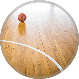 Protect your gym floor with maintenance and Indiana Floor Restoration from Midwest Floor Restore image shows basketball court line