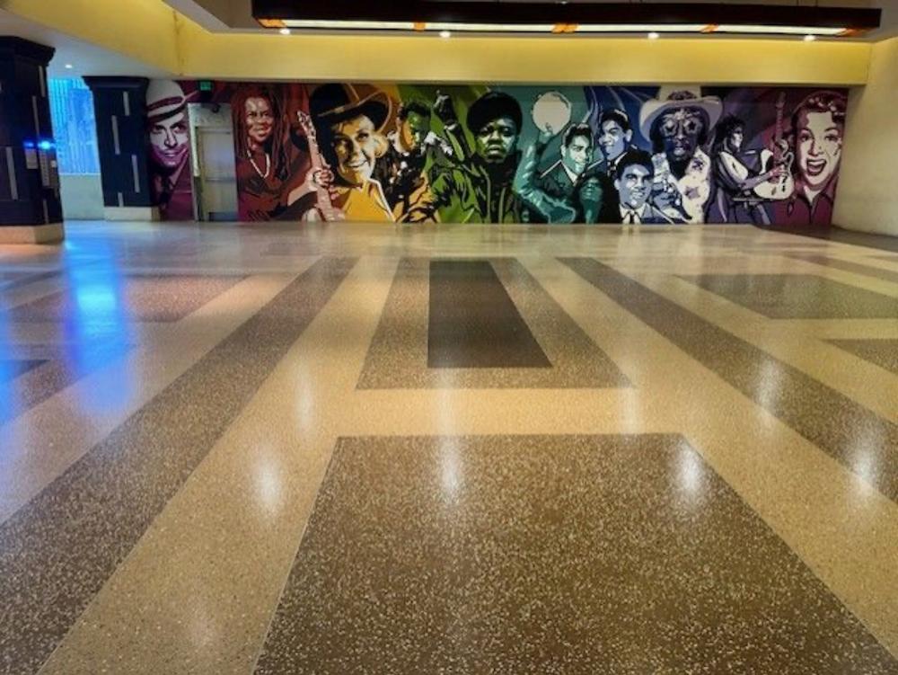 terrazzo flooring in Hard Rock Casino Cincinnati