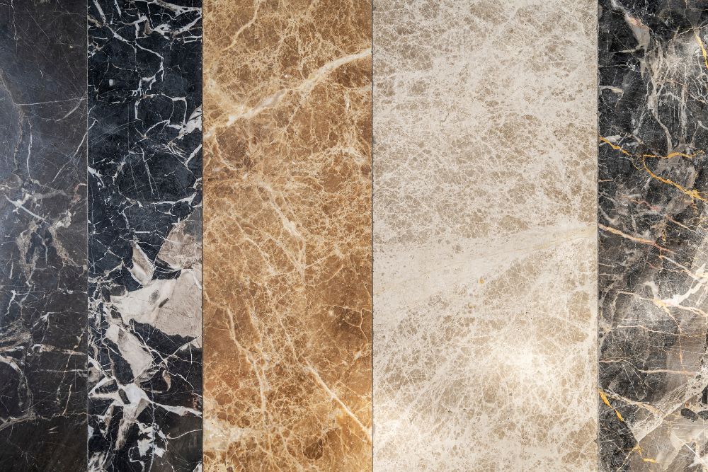 Contact Midwest Floor Restore for Indianapolis Marble Floor Cleaning expertise image shows collection of marble surfaces
