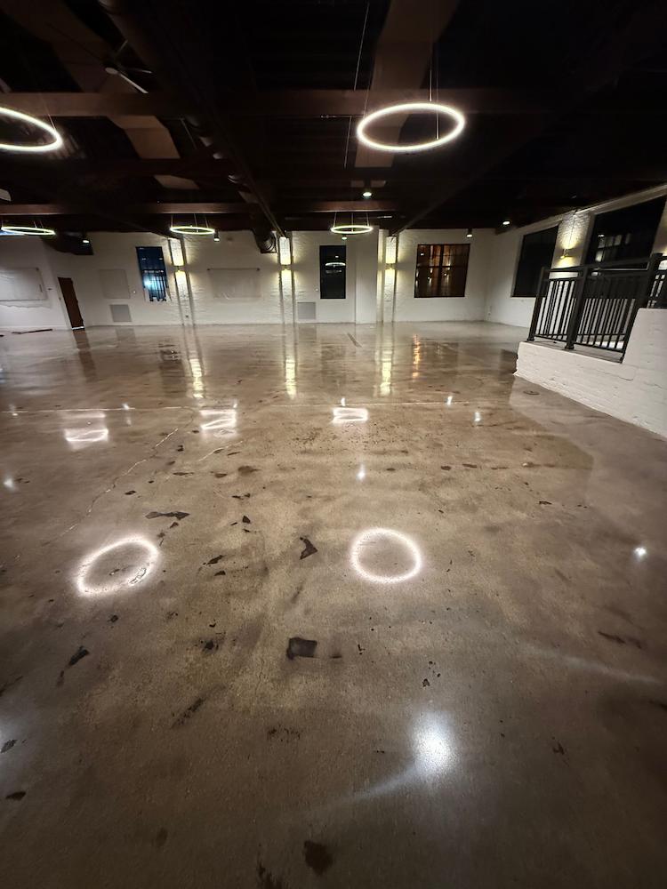 Restore your property's concrete with help from Midwest Floor Restore image shows room with polished concrete floor